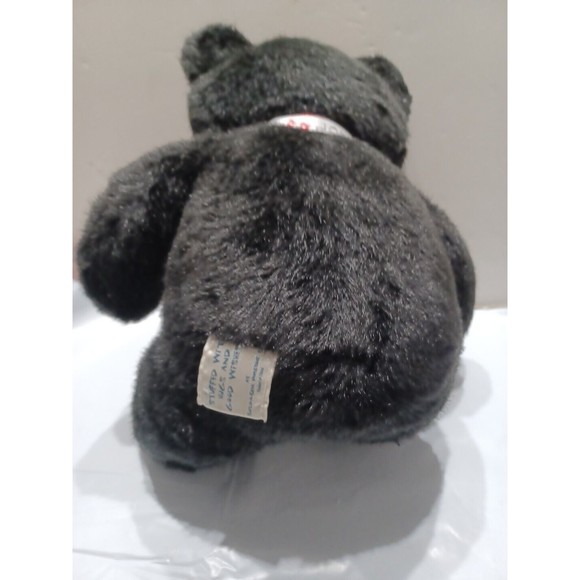 Vintage Build a Bear Black Teddy Bear Valentine's day gift Plush Stuffed 16" - Picture 7 of 10